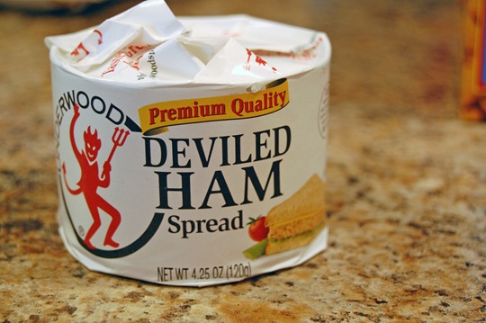 70s sandwich deviled ham