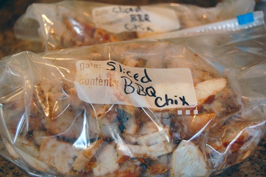 bbq chicken for fajitas freezer