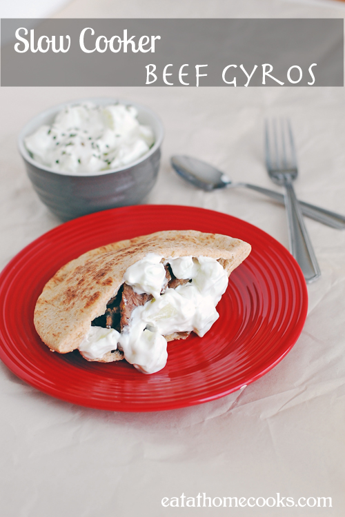 Slow Cooker Beef Gyros