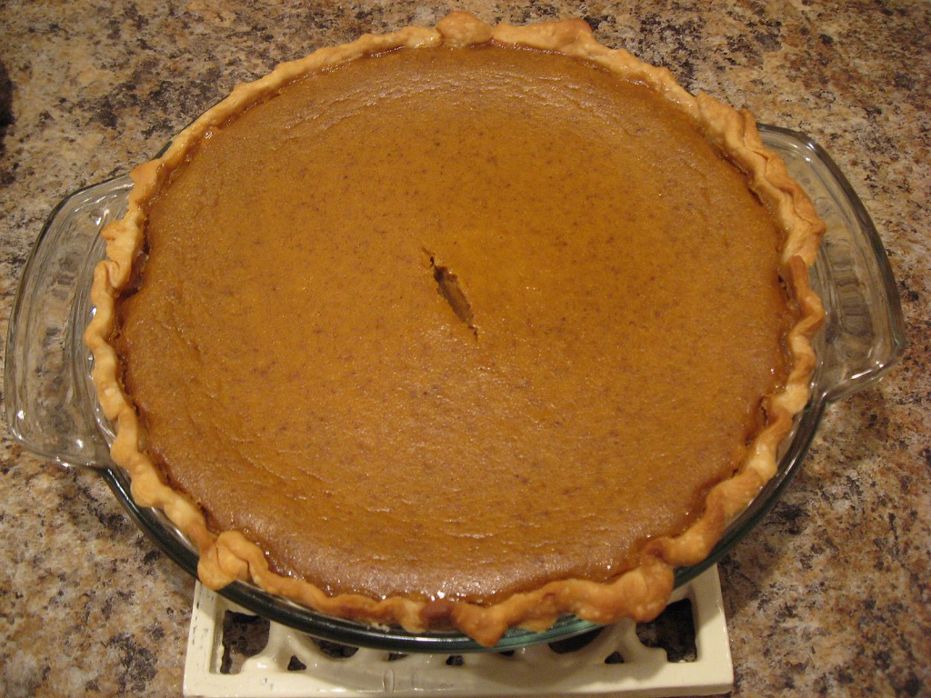 pumpkin pie done