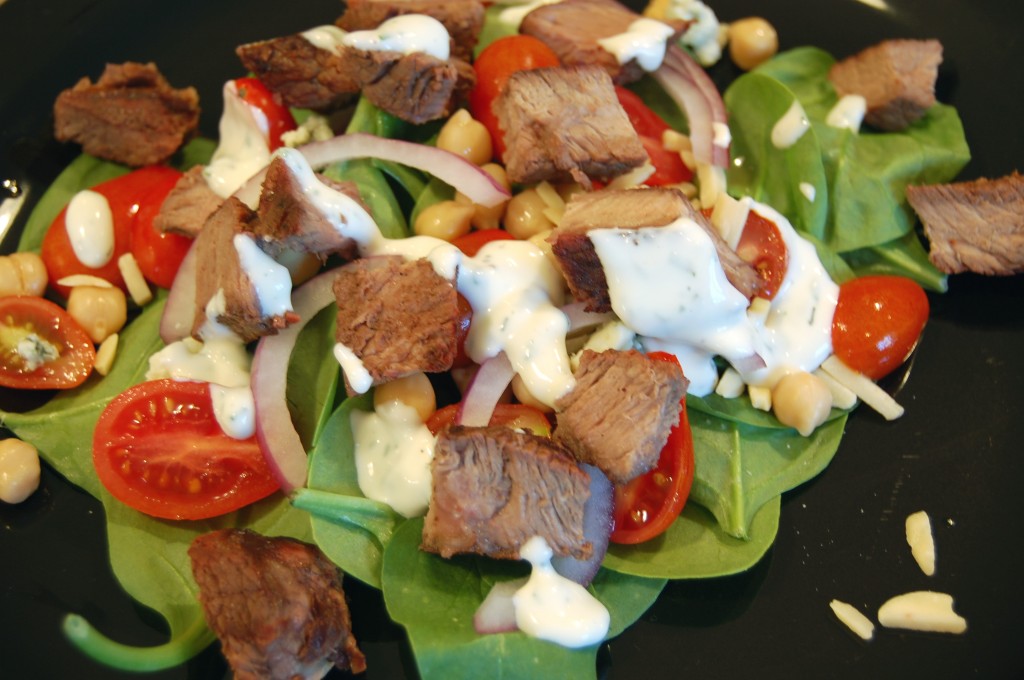 southwest beef salad done