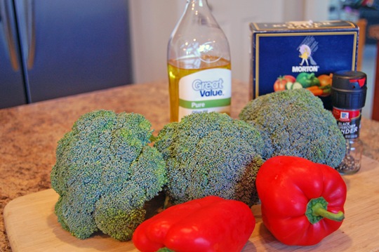 roasted red pepper and broccoli ingr