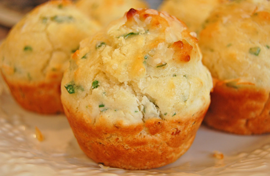 goat cheese biscuits muffins done
