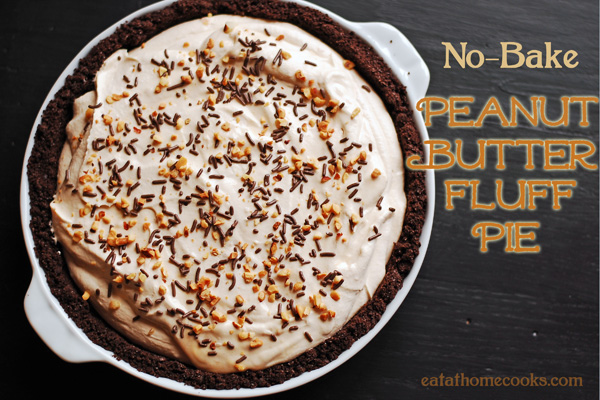 peanut butter fluff pie done