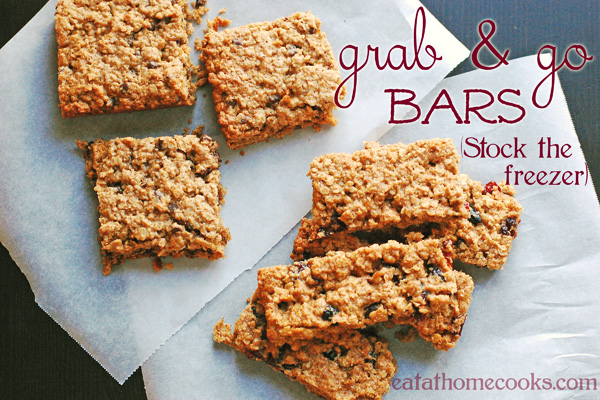 homemade grab and go snack bars