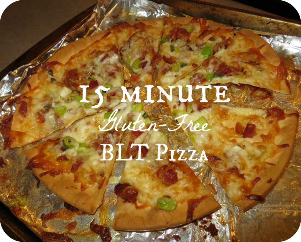 15 min gluten-free blt pizza