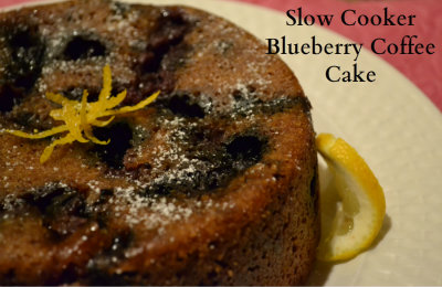 Slow Cooker Blueberry Coffee Cake
