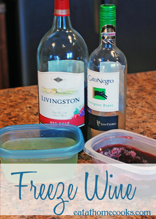 how to freeze wine the easy way