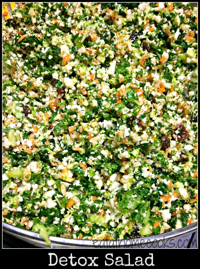Detox salad close up