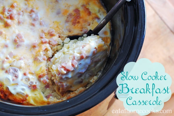 Slow Cooker Breakfast Casserole - Eat at Home