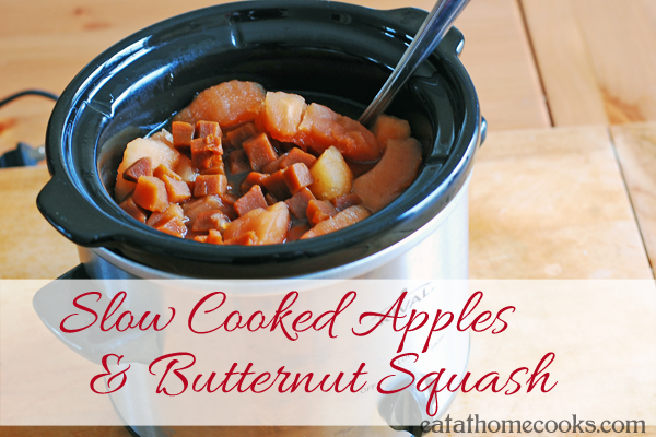 slow cooked apples and butternut squash