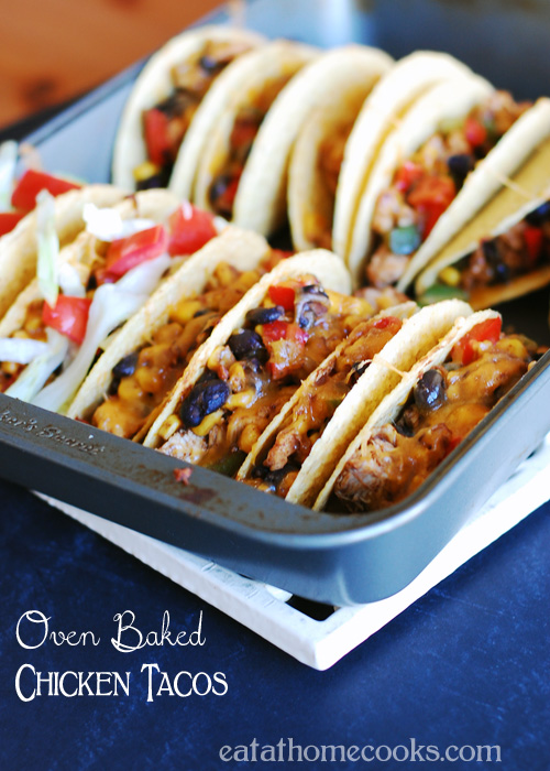 oven baked chicken tacos