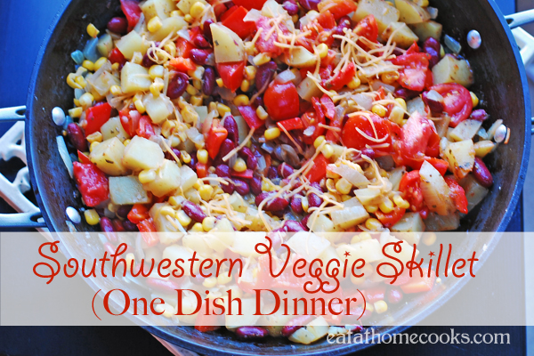 Southwestern Veggie Skillet - One Dish Dinner