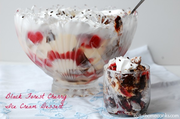 Black Forest Cherry Ice Cream Dessert