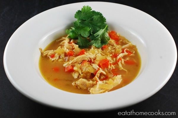 Slow Cooker Thai Chicken Curry Soup