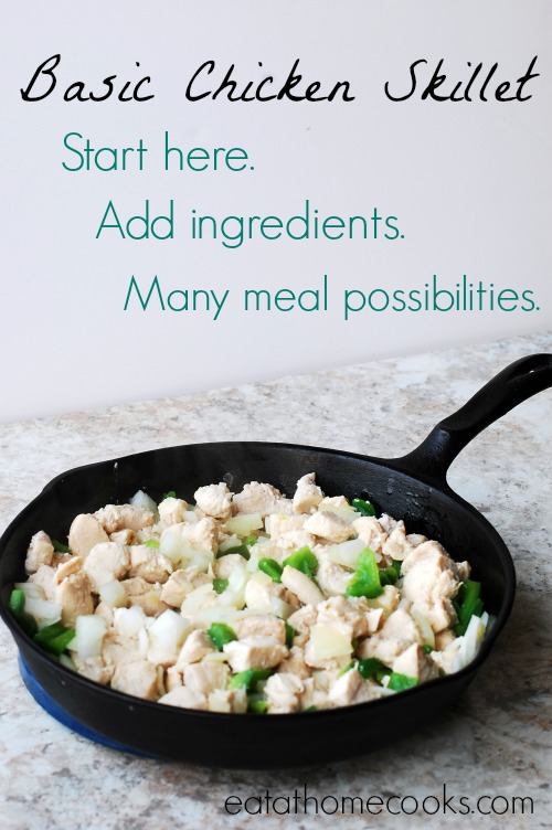 Basic Chicken Skillet. Start here to create many meals.