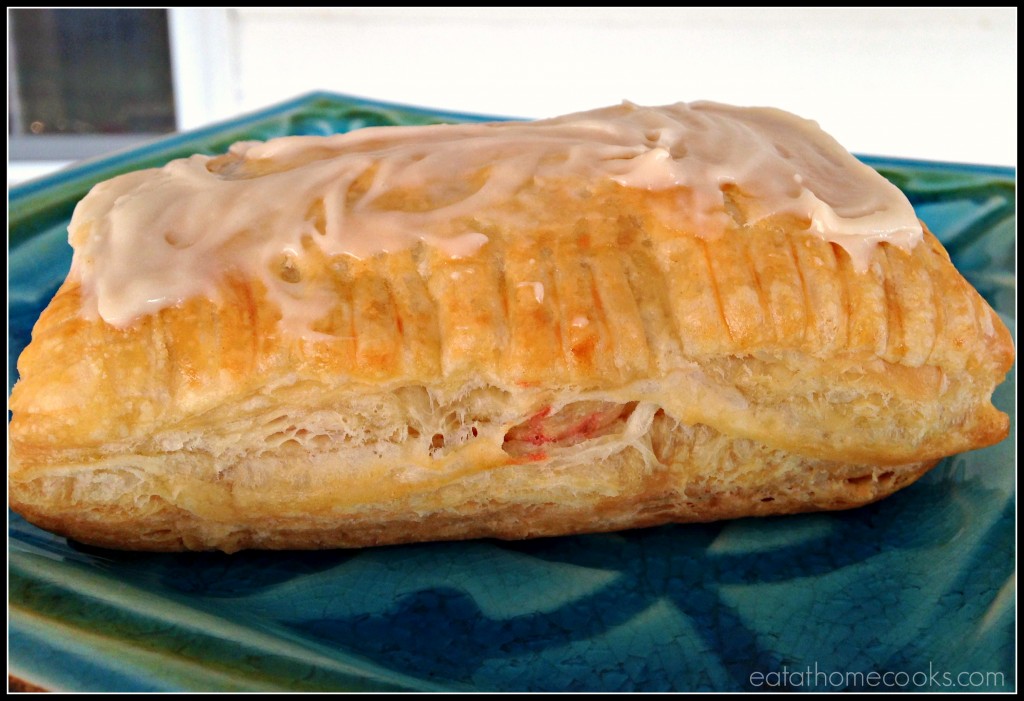 Homemade Toaster Strudel side view