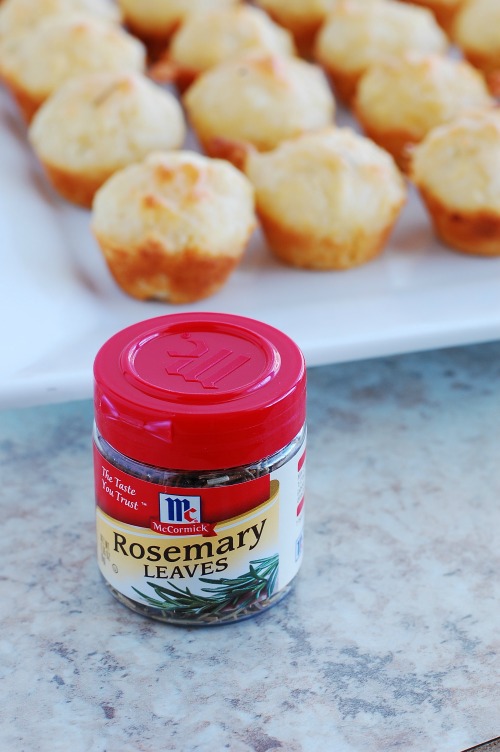 Rosemary for Goat Cheese Mini Muffins