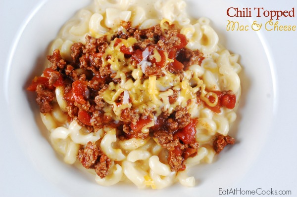 Chili Topped Mac and Cheese