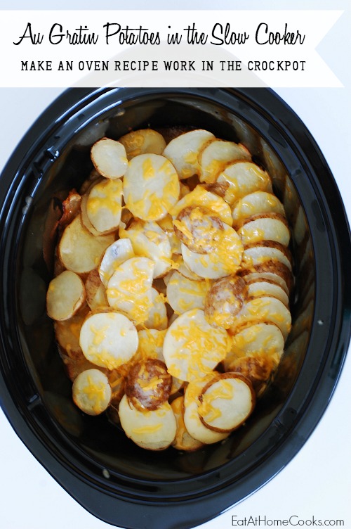 AuGratin Potatoes in the slow cooker