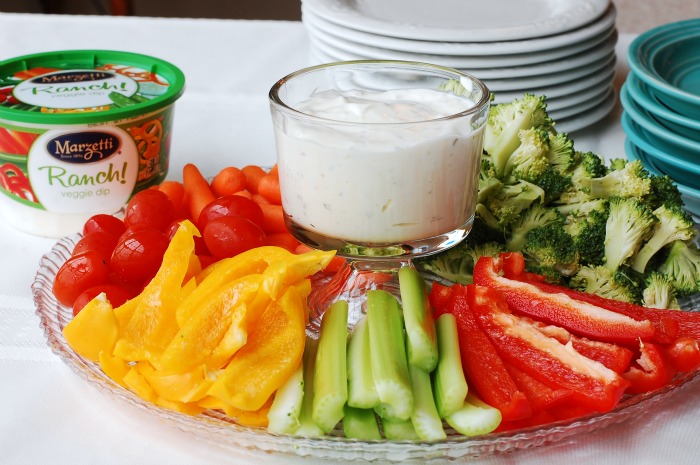 Marzetti dip and vegetable tray
