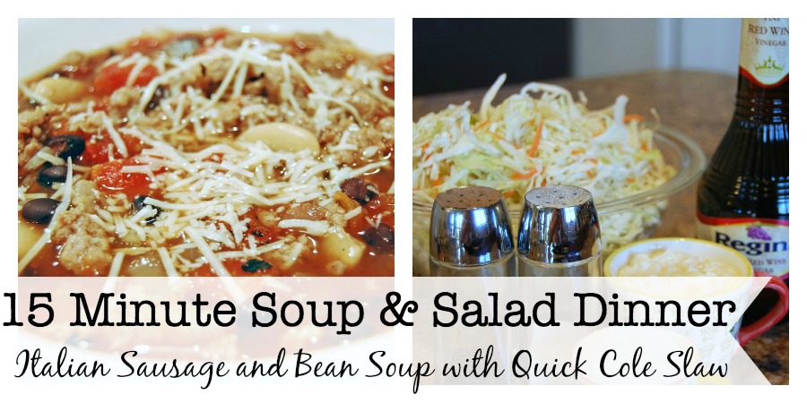 15 minute soup and salad