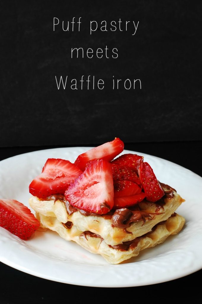 Puff pastry meets waffle iron