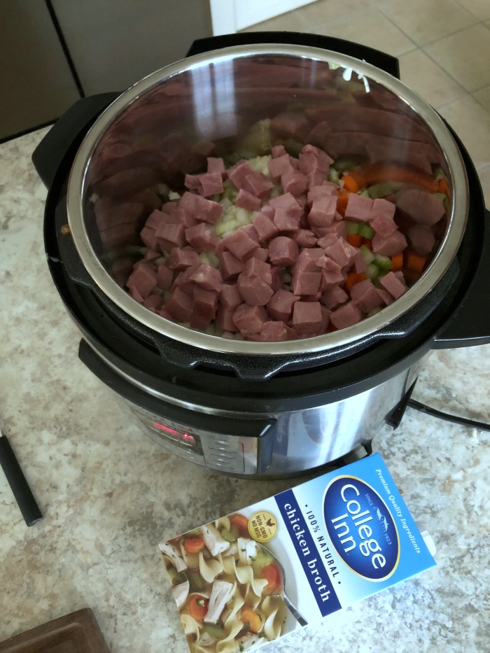 Instant Pot Ham and Bean Soup in the Instant Pot