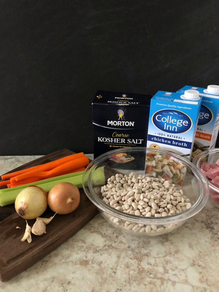Instant Pot Ham and Bean Soup Ingredients
