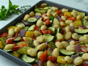 Roasted Italian gnocchi and vegetables